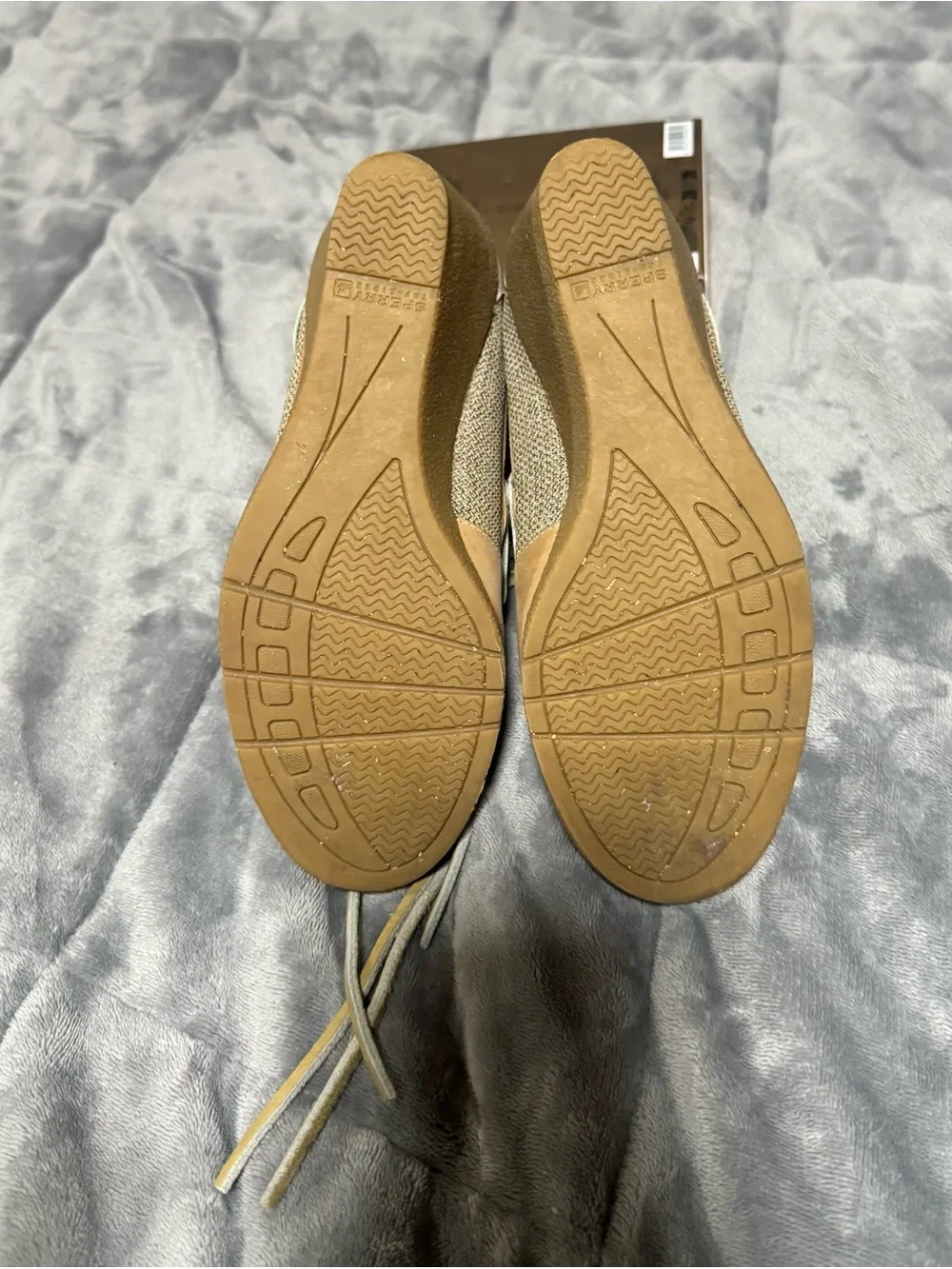 Sperry Tan Leather Moc-Toe Wedge Boots